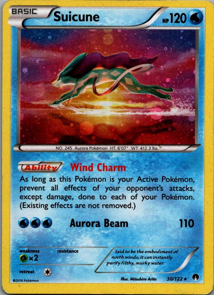 Suicune - 30/122 (Cosmos Holo) Promo Blister Exclusives 030/122 LP