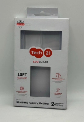 Tech21  Evo Clear Multi-Drop Protection Case for Samsung Galaxy S24 Ultra