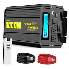 3000 Watt Modified Sine Wave Power Inverter, 12V DC to AC 110V/120V 12V-3000w