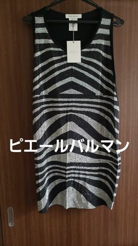 USED PIERRE BALMAIN SLEEVELESS DRESS WITH TAGS VERYGOOD