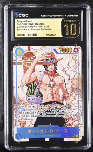 Portgas.D.Ace (Parallel) graded CGC 10 for sale on eBay