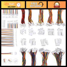 60 Sets JST XH2.54mm Wire Cable Connectors 2-10 Pin Male Female Plug Socket 20cm
