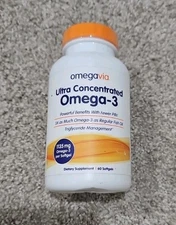 Ultra Concentrated Omega-3, 1,135 mg, 60 Softgels -Exp 11/2026 - Sealed New 