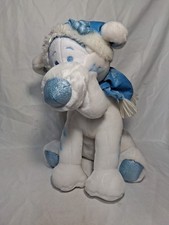 Disney Store TIGGER WINTER SNOWFLAKE Plush White Blue Christmas Stuffed Animal
