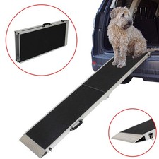 Hunderampe Hundetreppe Hundeautorampe Alu klappbar bis 180 kg Einstieghilfe Tier