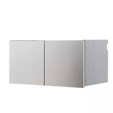 Nova Series Wood Wall Mounted Garage Cabinet in Metallic Gray (32 in W X 16 In. 