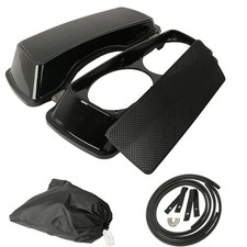 Dual 6x9 Speaker Lids Harley Touring Saddlebag Road King Street Glide 1 Pair