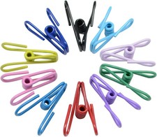 30 Pcs 2 Inch 10 Different Random Colors Chip Clips, PVC A-mixed 30pcs