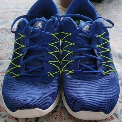 Nike Flex Fury 2 Running Shoes Men s Size 14 Royal Blue Excellent Condition