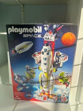 PLAYMOBIL 9488 Rocket With Launch Pad. Space set in Box