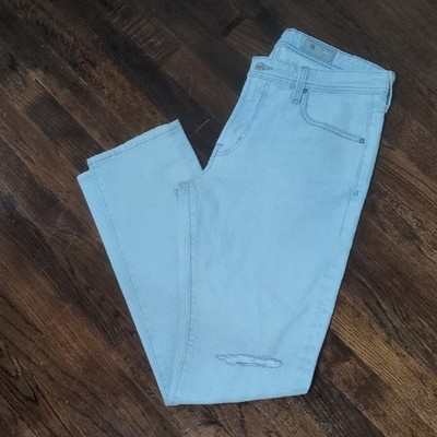 AG Stunt Ranch Distressed 32x33 Light Wash Slim Denim 360 Stretch NWOT Casual 