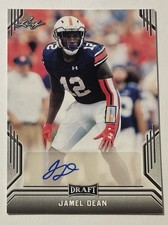2019 Leaf Draft Rookie Signatures Autograph Silver #BA-JD2 Jamel Dean Rc Auto