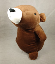 Pillowfort Weighted Brown Bear Plush 3 lb White Nose Stuffed Animal Anxiety