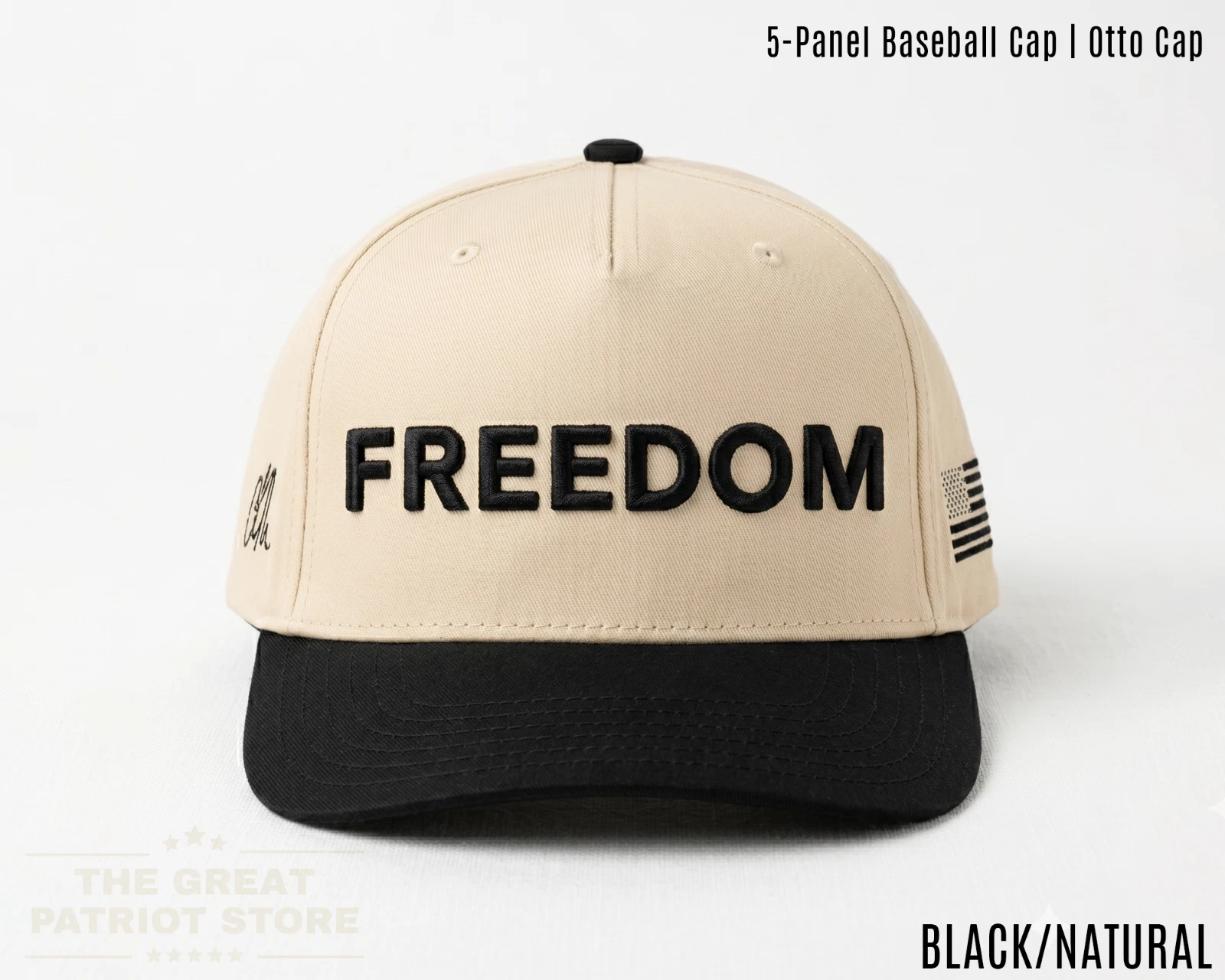 Black Freedom Hat, USA Flag Cap for Men Women, Patriotic Gifts, CK Tribute
Opens in a new window or