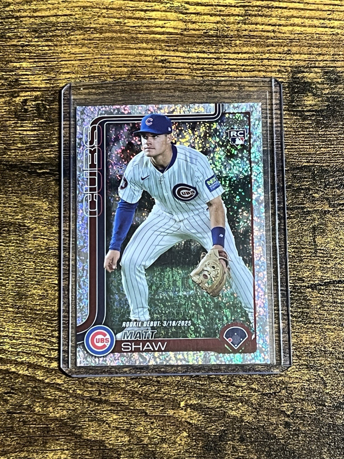 2025 Topps Update #US345 Matt Shaw Holo Foil Rookie RC Chicago Cubs