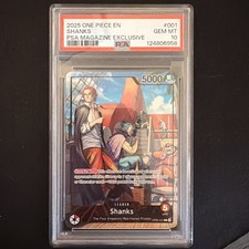 Shanks (2025 PSA Magazine Promo) OP09-001 One Piece Promotion