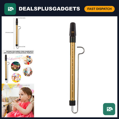 Metal Slide Whistle - Steel Rod Musical Instrument, Easy To Learn- Multiple Uses