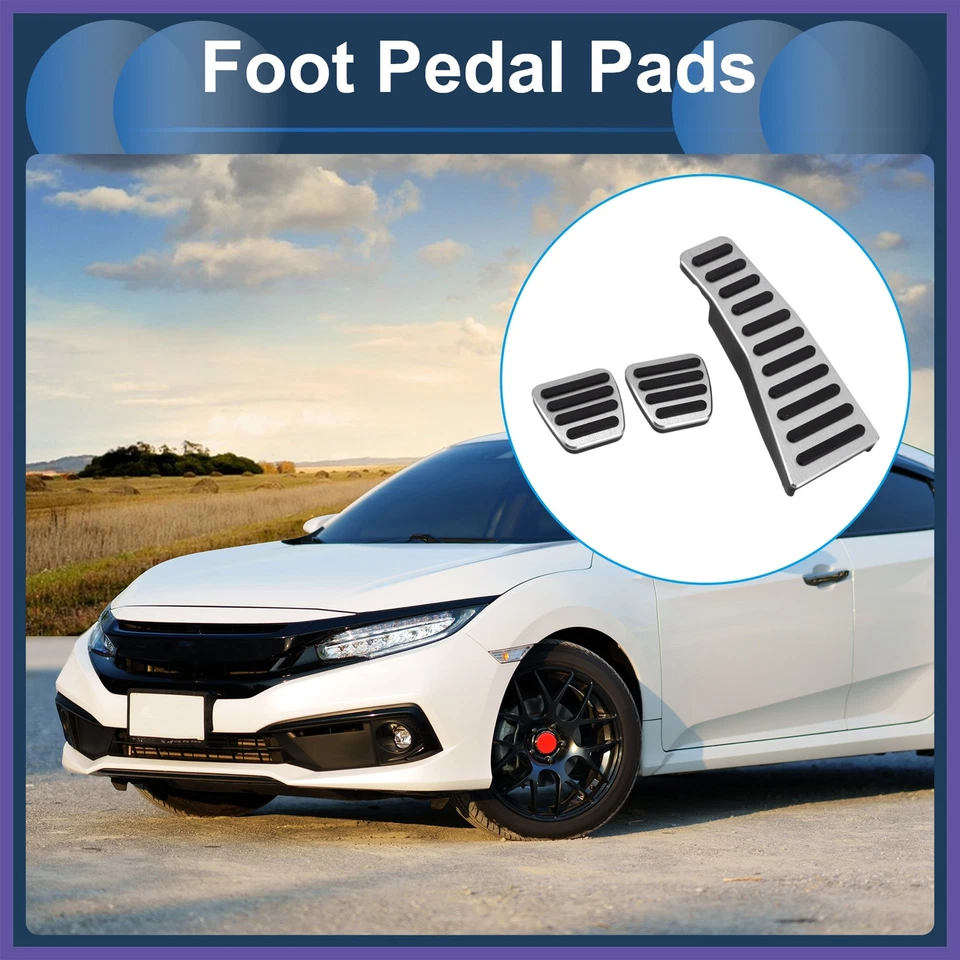 Cubiertas de pedal de acelerador de pie manual de 3 piezas para Honda Civic 2006-2009 Foto 2 de 4