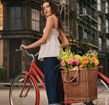 Kate Spade NY X Target Mini Polka Dot Linen Baby Doll Tank Top XXS NWT