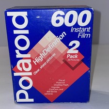 Polaroid 600 Instant Film 2 Pack 20 Photos Vintage Box Expired 08/95
