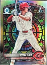 2025 Bowman Draft - Chrome Steele Hall #BDC-20 Etched in Glass Variation (RC)