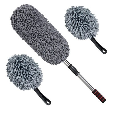 Large Microfiber Car Duster - Scratch-Free, Extendable, Multipurpose Cleaning