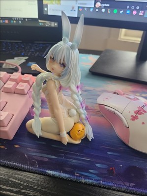 MNF Le Malin Figures, Rn Pola Game Cartoon Figure Statues Sitting Pose Bunny...