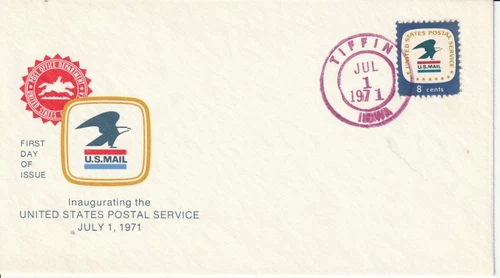 1396 Postal Service July 1 1971 FDC First Day Dublin Indiana