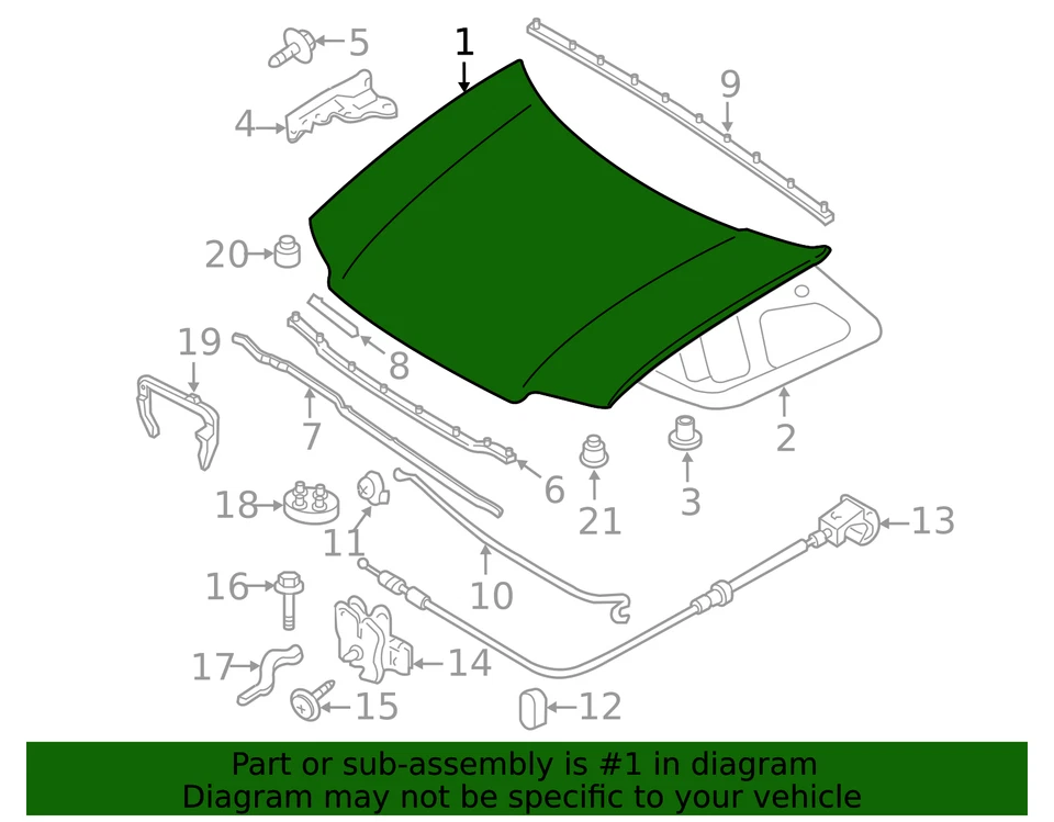Capó original Ford 8E6Z-16612-A Foto 2 de 4