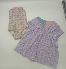 The Beaufort Bonnet Company One Piece Swimsuit 2T and Cover Up 3T