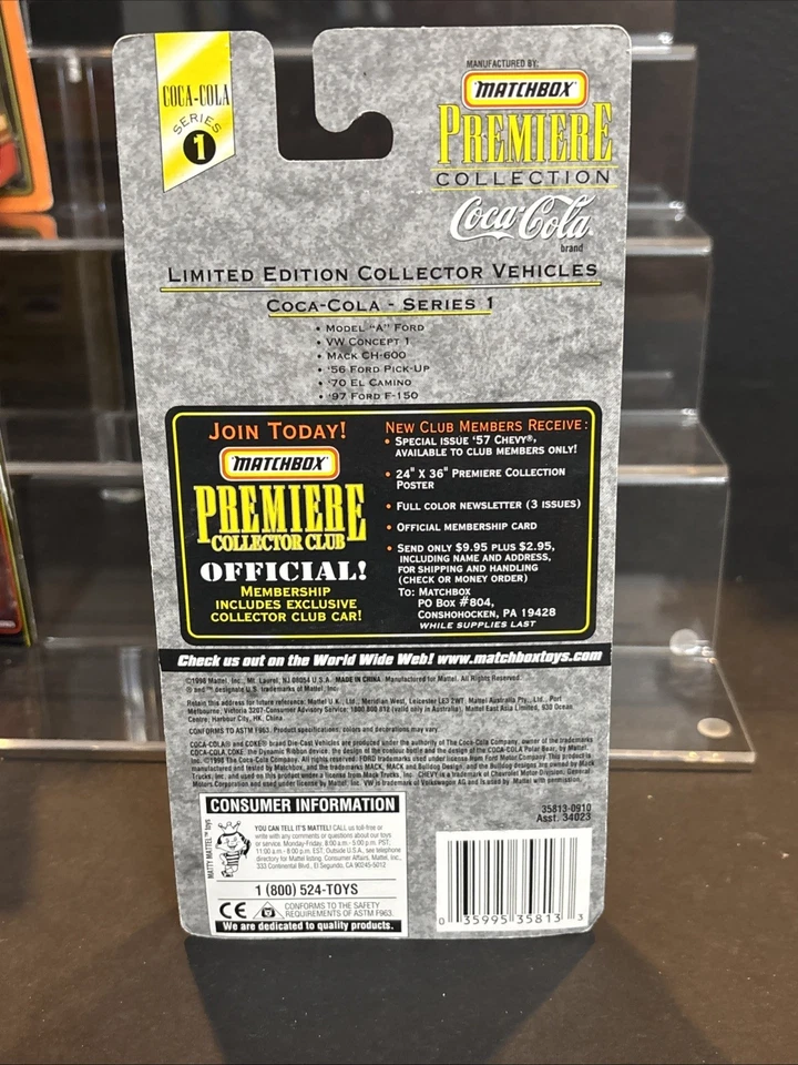 1998 Matchbox Premiere Coca-Cola Series 1 “Mack CH-600 “ Semi Truck Red NIB - Image 4 of 4