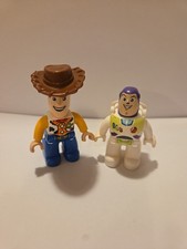 LEGO Duplo 3” Woody and Buzz Lightyear Disney Toy Story Minifigure Lot of 2  