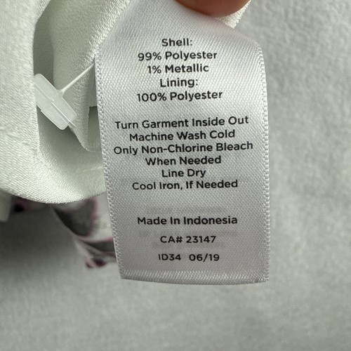 Talbots Bluse Langarm rosa Animalprint zum Binden gefüttert Damen M - Bild 8 von 9