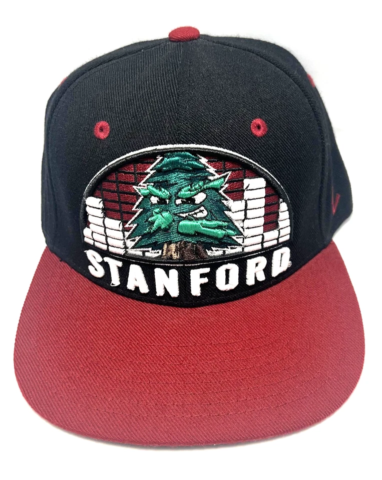 Stanford Cardinal Hat Cap Snap Back Black Red NCAA Basketball Mascot Tree Mens - Image 2 of 4