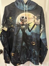 Nightmare Before Christmas 3D HOODIE All Over Print Sz S NWT