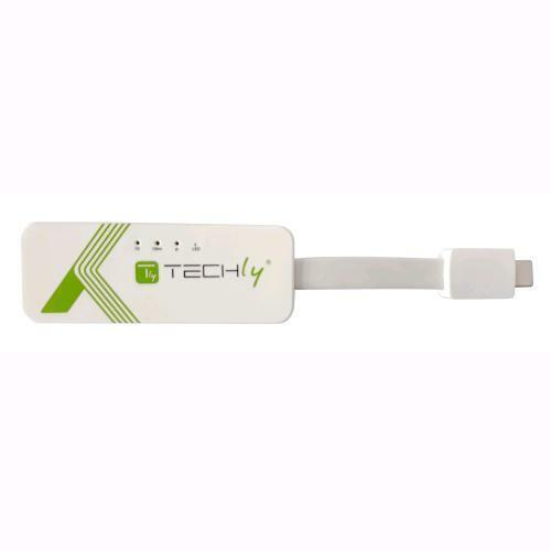 Techly Adattatore Convertitore USB-C™ Ethernet Gigabit RJ45 Lan