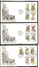 US SC # 1953-2002 State Birds And Flowers FDC. Set on 12 Covers. Artcraft Cachet