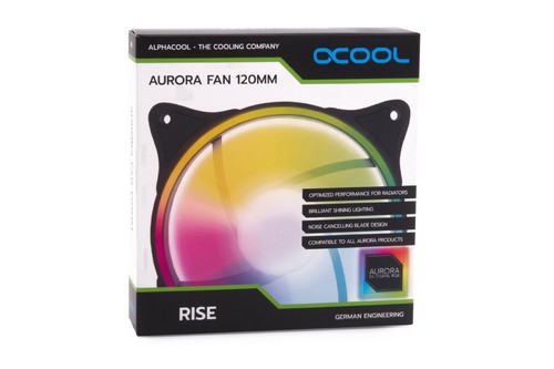 Alphacool Rise Aurora 120 mm Lüfter (120x120x25mm) - Bild 5 von 5