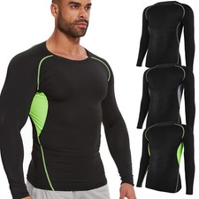 Men's Compression Short Sleeve Sports Running Shirt Fitness Quick Dry T-shirts