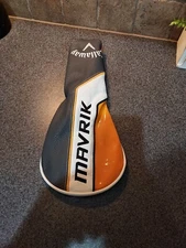 Callaway golf mavrik driver head cover white orange. X