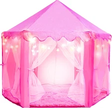 Princess Tent for Kids - 55" X 53" with Led Star Lights | Princess Toys | Toddle