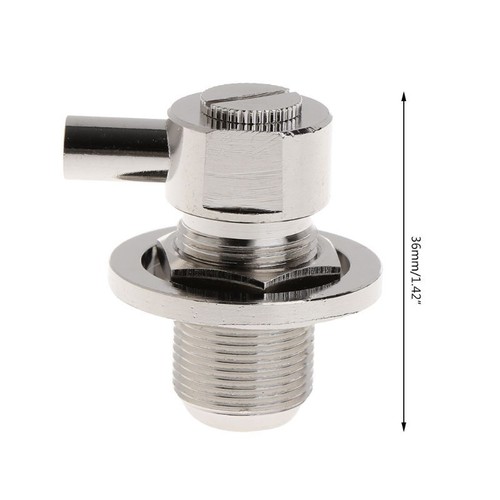SO239 UHF Female Right Angle RF Connector For RG58 RG142 LMR195 Coaxial Cable - Zdjęcie 3 z 8