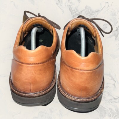 Ecco Holton Leather Shoes Mens 7 - 7.5 EU 41 Brown Oxford Dress Lace Up Casual Ecco Holton Apron Toe Lace Up Cognac Brown Oxford Dress Shoe  main image 4