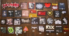 Heavy Metal woven patch various bands Black Metal Patch punk, death metal