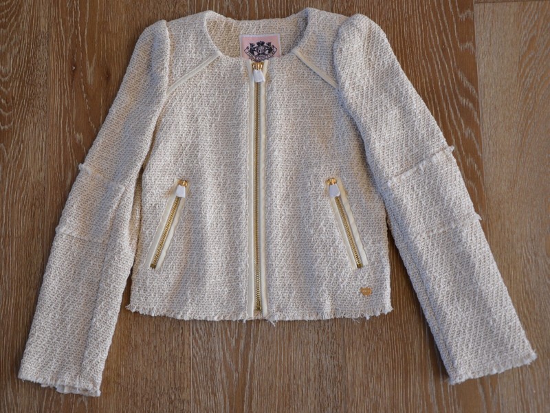 Juicy Couture Girls Pale Bamboo Jacket Size 6/7 NWT