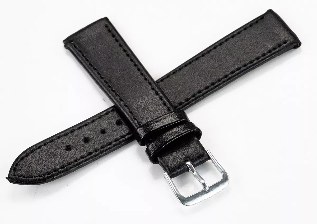 Mens leather hotsell watch bands 18mm