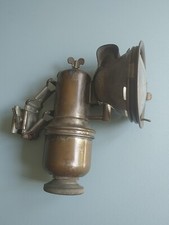 Fahrrad Karbidlampe Vintage Karbid Scheinwerfer Riemann No. 66 Messing Alt