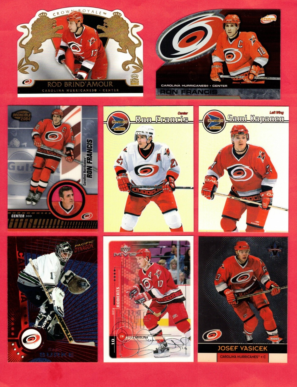 Carolina Hurricanes Wholesale Lot of (54) Cards! Inserts! Stars