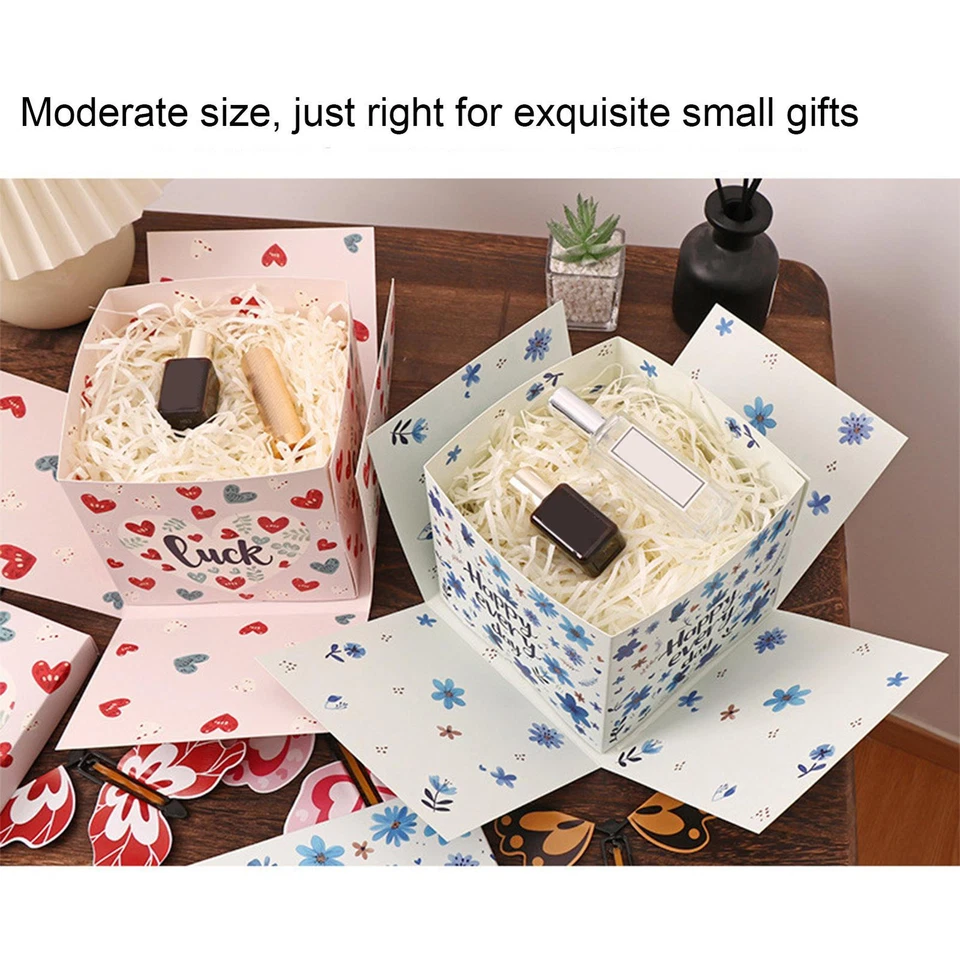 Flying Butterfly Box Exploding Butterfly Birthday Box Surprise Party Present Box - Image 3 of 4