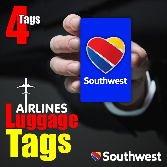 SOUTHWEST AIRLINE Luggage Tags ( 4pcs ) eBay